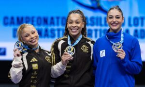 Lorrane Oliveira e Caio Souza são ouro no Brasileiro de Ginástica